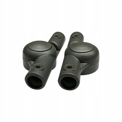 SZARA Regulacja podnóżka do wózka TAKO | Komplet 2szt | Okrągły-okrągły