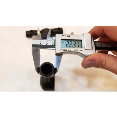 SZARA Regulacja podnóżka do wózka TAKO | Komplet 2szt | Okrągły-okrągły