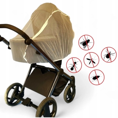 Duża moskitiera XXL do wózka Inglesina – biała ochrona na owady