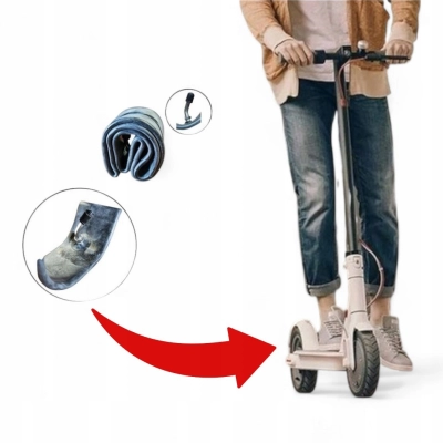 Dętka do hulajnogi Xiaomi M365 Pro GIĘTY ZAWÓR 10x2.50 (pasuje do 10x3.0)