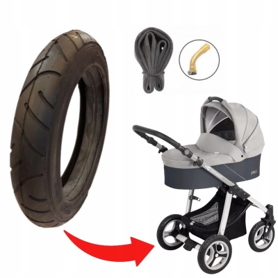 Opona i dętka 280x65 z giętym wentylem - komplet do wózka Baby Design Lupo