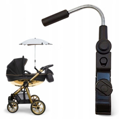 Uniwersalny uchwyt do parasolki do wózka | Regulacja kąta | Stabilny