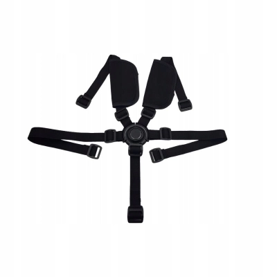 Szelki 5-punktowe do wózka przedszkolnego – tandem, 4-6 osobowy