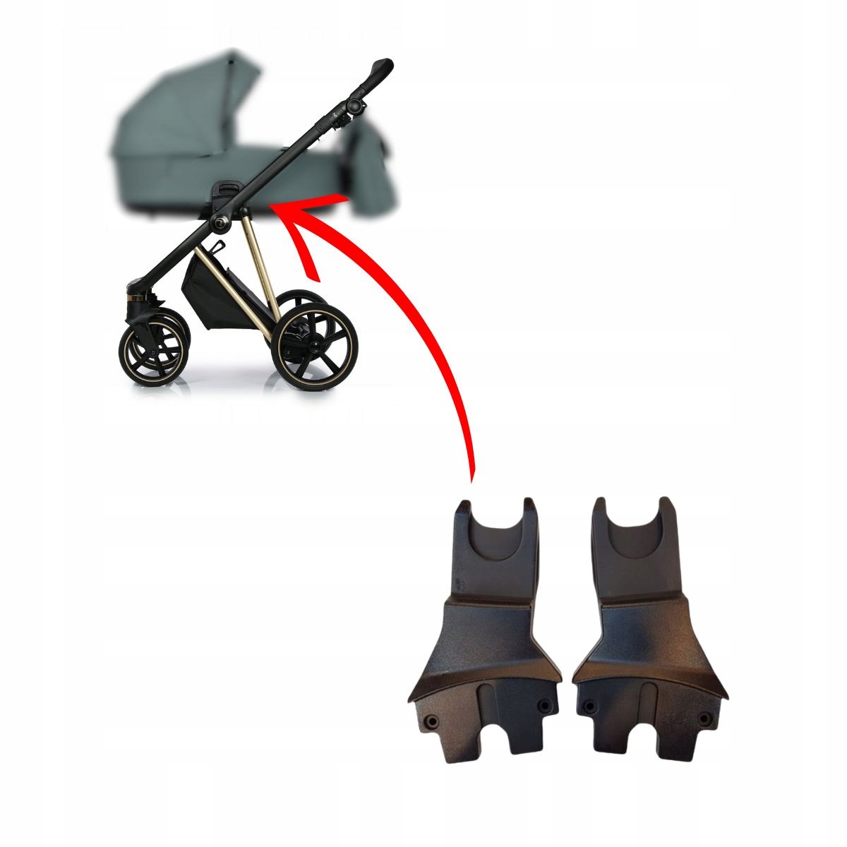 Zestaw adapterów czarny