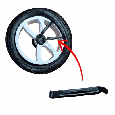Akcesorium do wymiany opon wózków dziecięcych – łyżka serwisowa