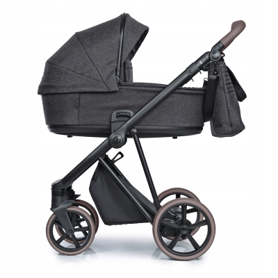 Wózek Roan Ivi 2.0 2w1 Pixel Dark +adaptery – Maksymalna Funkcjonalność