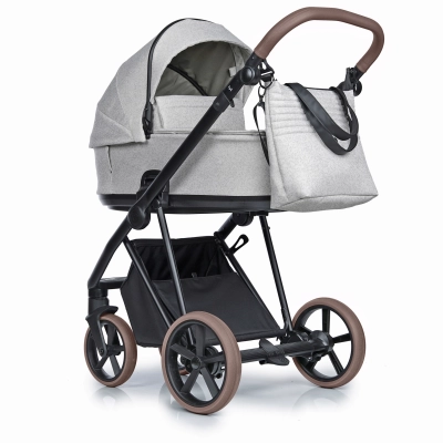 Wózek Roan Ivi 2.0 2w1 Pixel Light +adaptery – Lekkość i Bezpieczeństwo