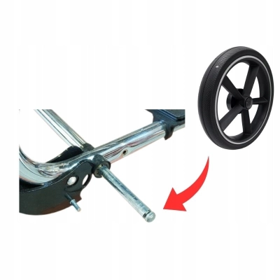 Koło tylne do wózka TAKO Imperial | piankowe | czarne