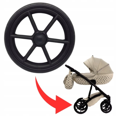 TAKO Imperial – kółko tylne do wózka | piankowe | czarne