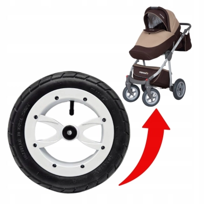 Kółko 10 cali przód Białe H165 do wózka Riko Nano / Expander Mondo