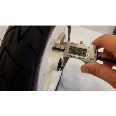 Kółko do wózka Białe H165 10 cali przód | Riko / Expander