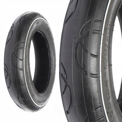 Opona 12,5x2,25 z białą linią do rowerka i wózka dziecięcego