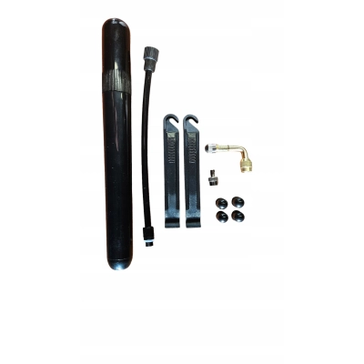 Narzędzia do opon i dętek wózka + pompka do kółek