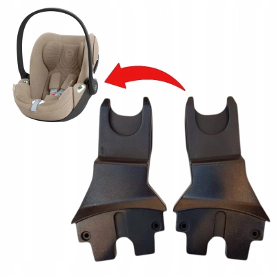 Adaptery do wózka Roan Ivi/Bloom i fotelika Cybex T I-SIZE | czarne | kpl