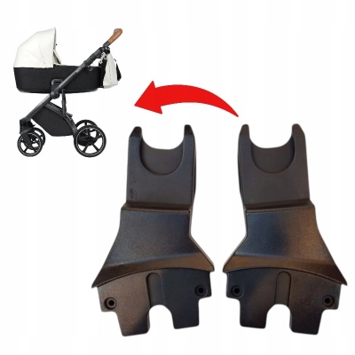 Adaptery do wózka Roan BASS NEXT i fotelików Maxi Cosi | Cybex | kpl czarny