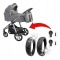 Komplet opon z odblaskiem i dętek 295x52-229 do wózka Baby Design - SUBSTYTUTY