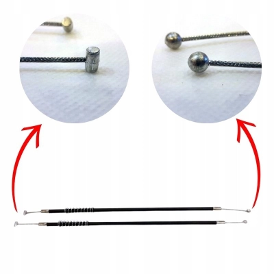 2x Linki hamulcowe do wózka dziecięcego Karex Quero 28,5 cm | komplet