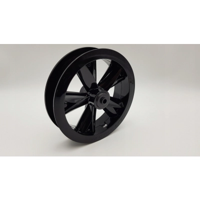 Obręcz nożyce przednia do wózka 10 cali (10x2 / 10x1.75) CZARNA