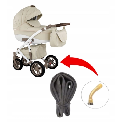 Dętka do wózka 12 cali | gięty zawór | kompatybilna z Camarelo SIRON