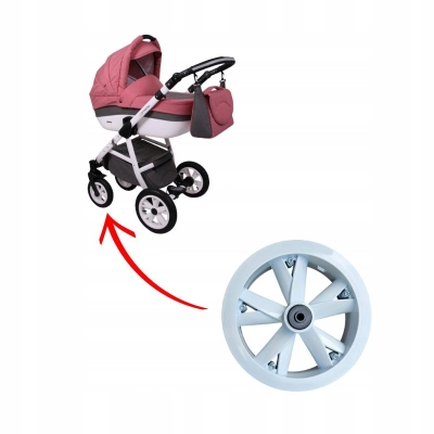 Obręcz, felga nożyce BIAŁA do wózka 10x2 (przód), 10x1.75 | do wielu wózków