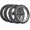 Koła do wózka retro 14 cali | komplet 4 szt. | pompowane czarne 36 cm