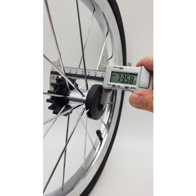 Koło pompowane 14 cali z felgą chromowaną | pasuje do wielu wózków retro