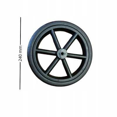 Przednie koło Tako Imperial 48x188 | piankowe, czarne, oś 8 mm